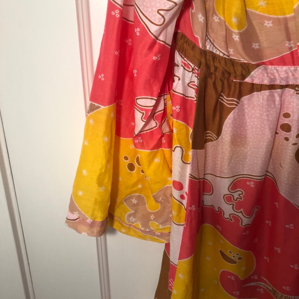 Diane vonFurstenberg Pink and Yellow Tunic Size M - Picture 7 of 7